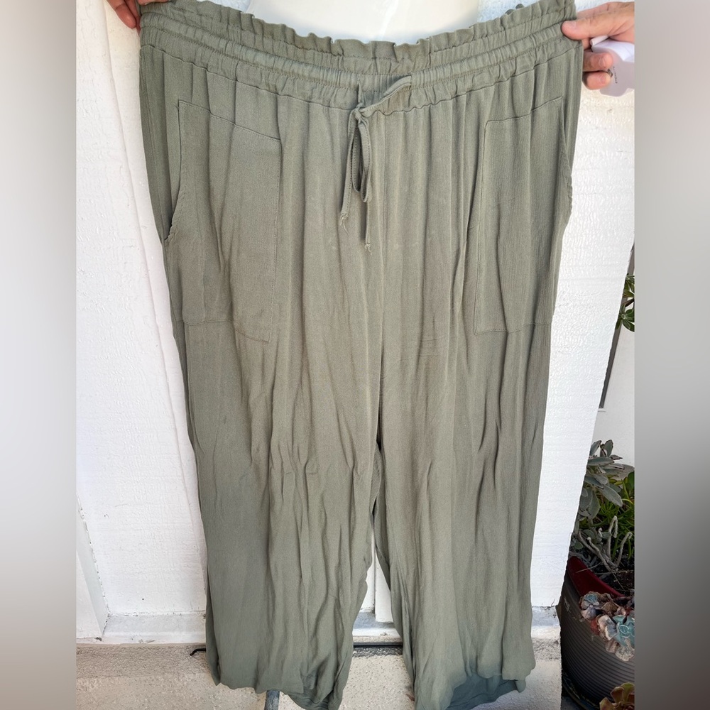 Emery Rose 3XL Sage Green Knit Pants